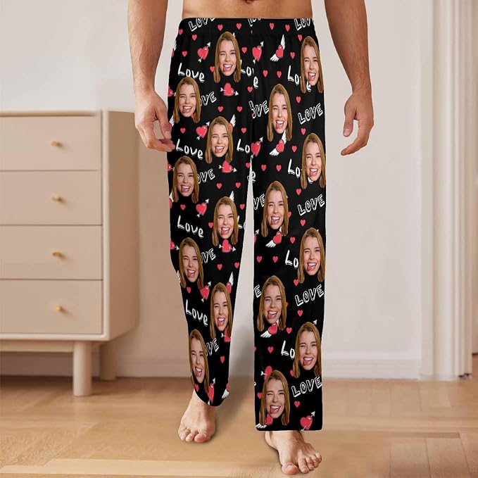 Artsadd Personalized Christmas Pajama Pants Socks - Image 7