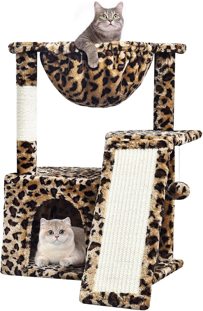 SYANDLVY Leopard Print Cat Tree by SYANDLVY