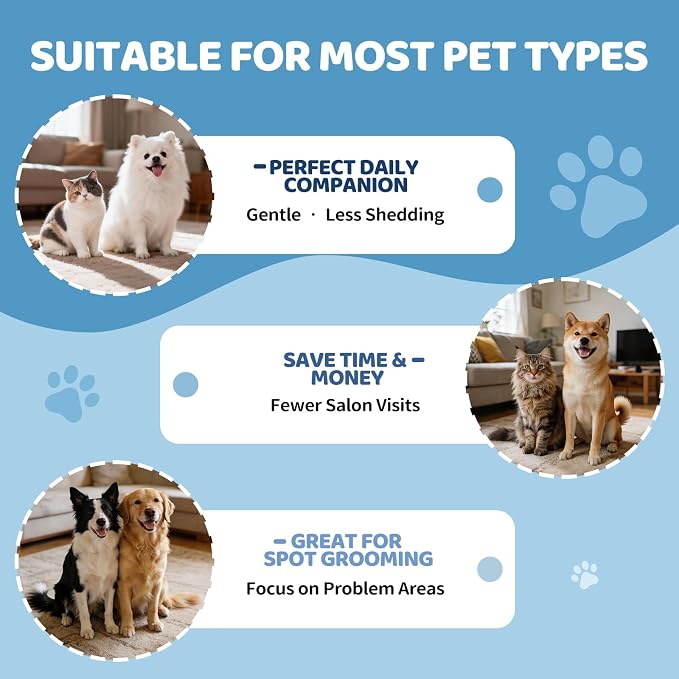Pet Steam Brush for Dogs & Cats, 5-in-1 Self-Cleaning Dog Steam Brush - Image 9