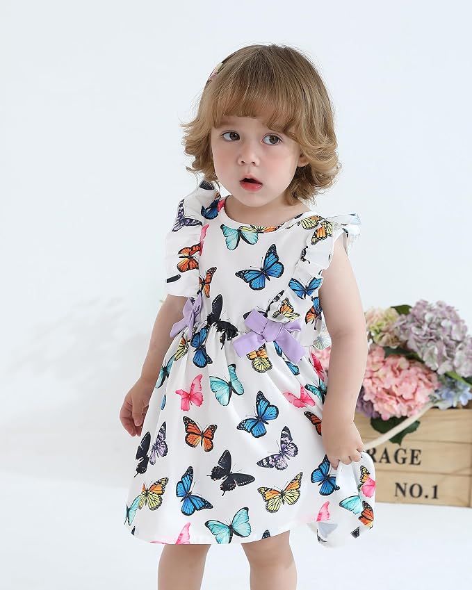 Mioglrie Baby Girl Dress Summer Girl Clothes Infant Outfits Newborn Ruffle - Image 2
