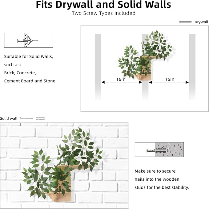 Meowoou Cat Wall Shelves with Leaves, 2 Platform Cat Wall Furniture, Cat Tree - Image 6