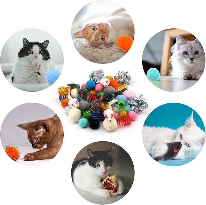 60 Pack Cat Toys - Image 5