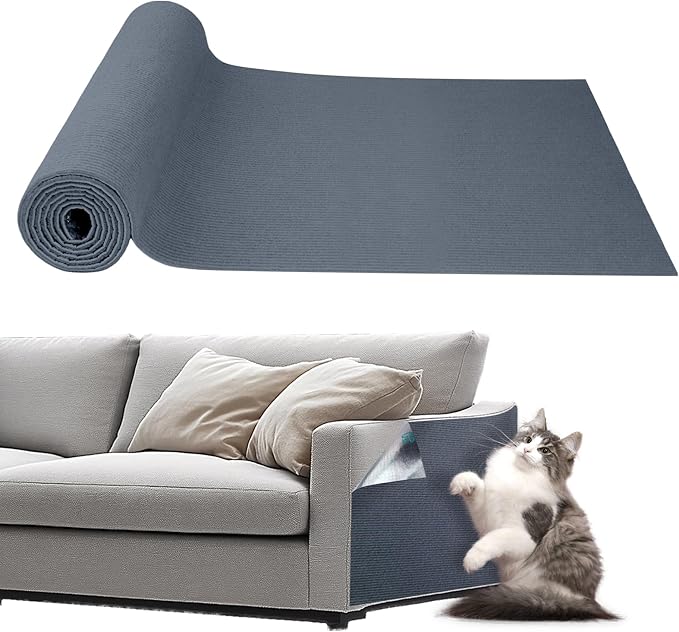 Cat Scratching Mat Self-Adhesive, DIY Climbing Cats Scratching Carpet by Storystore