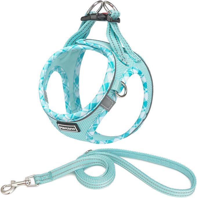 Mercano Soft Mesh Dog Harness and Leash Set, No-Chock Step-in Reflective by Unknown