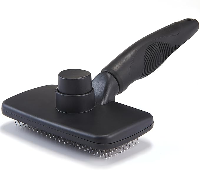 Self Cleaning Slicker Brush for Dogs& Cats, Skin Friendly Grooming Brush for by OEFEO
