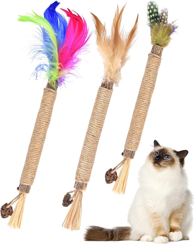 TINDTOP Silvervine Chew Sticks for Cats, Natural Catnip Chew Toys for Kittens - Image 7