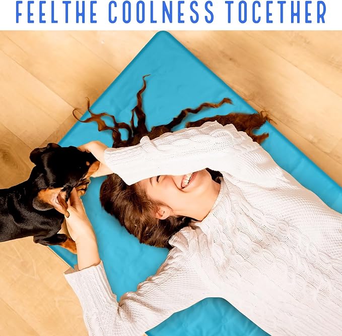 Cooling Pad Mat for Sleep Cooling Mattress Pad Gel for Bed, Relieve Pain - Image 6