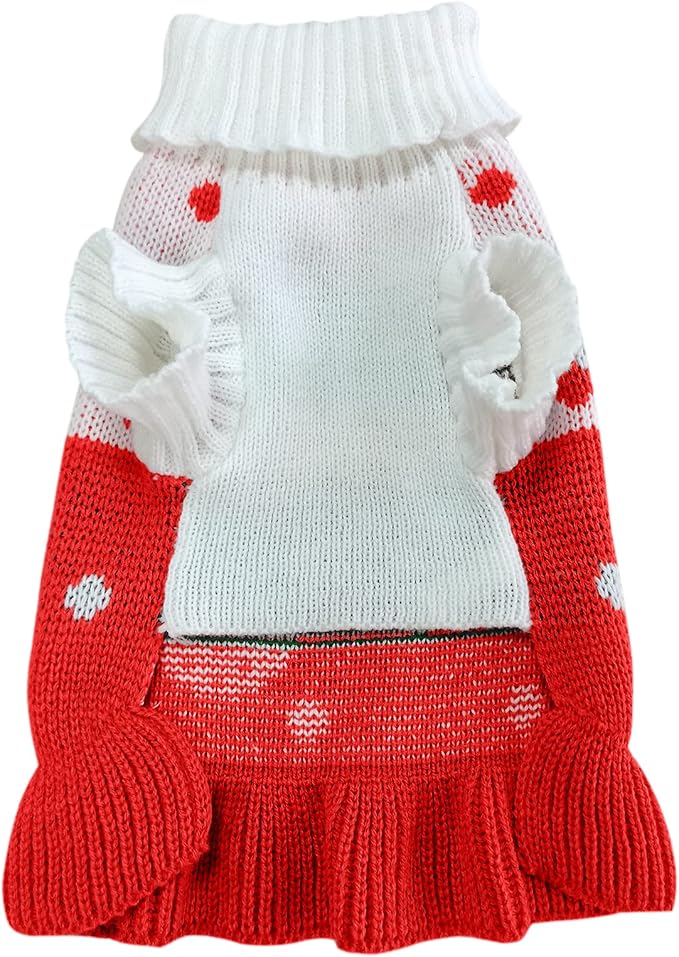 CHBORCHICEN Pet Dog Sweaters Classic Knitwear Turtleneck Winter Warm Puppy - Image 6