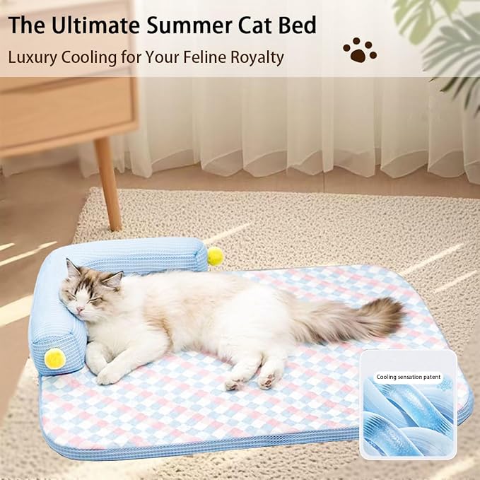 All-Season Ice Fabric Cat Bed - Image 2