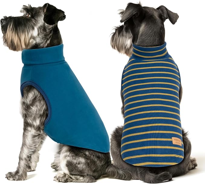 KYEESE 2Pack Dog Sweater Warm Pets Coats Soft Dog Sweaters by KYEESE