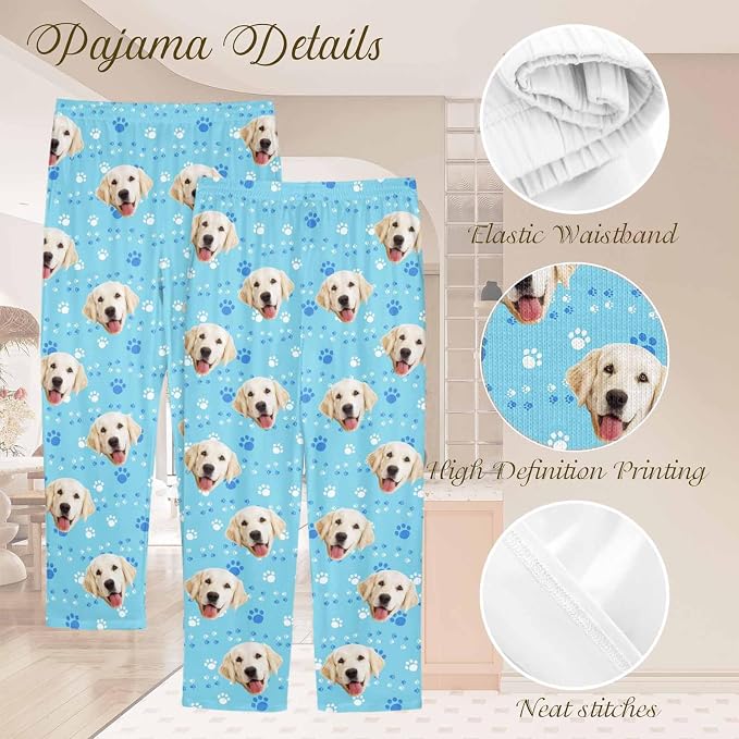 Custom Couple Pajama Pants Sock - Image 4