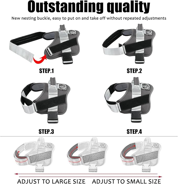 Bolux Dog Harness, No-Pull Reflective Dog Vest, Breathable Adjustable Pet - Image 4