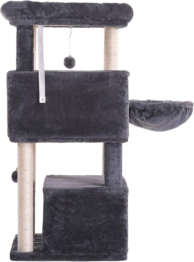 Hey-brother Cat Tree, 2 Plush Condos, Big Plush Perches MPJ011G - Image 9