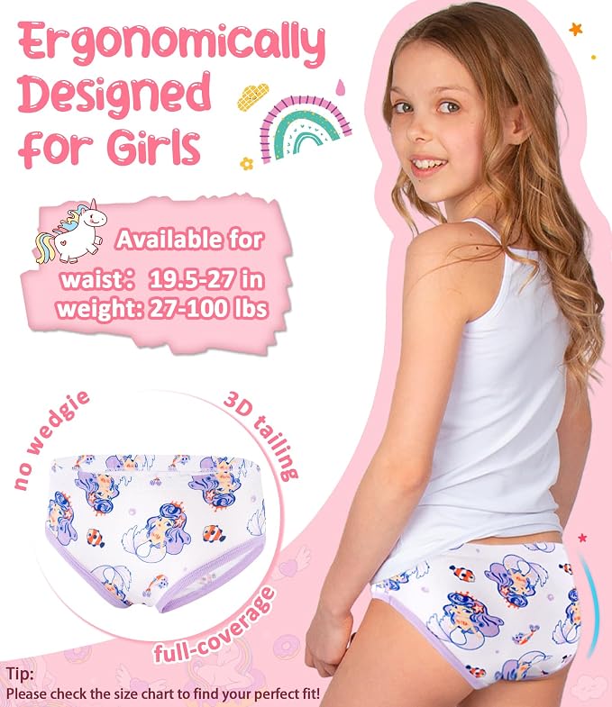 Girls and Toddlers 100% Cotton Underwear Tagless Soft Panties Size 2-3T - Image 5