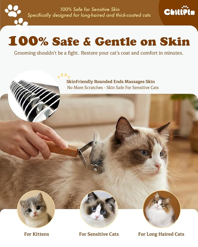 Cat Brush for Long Haired Cats - Image 3