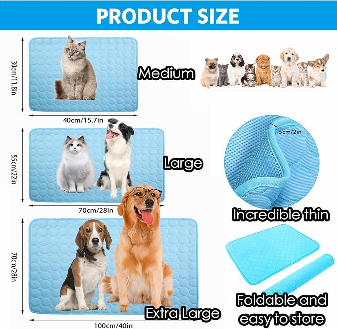 Mannice Dog Cooling Mat, Pet Cooling Mat - Image 4