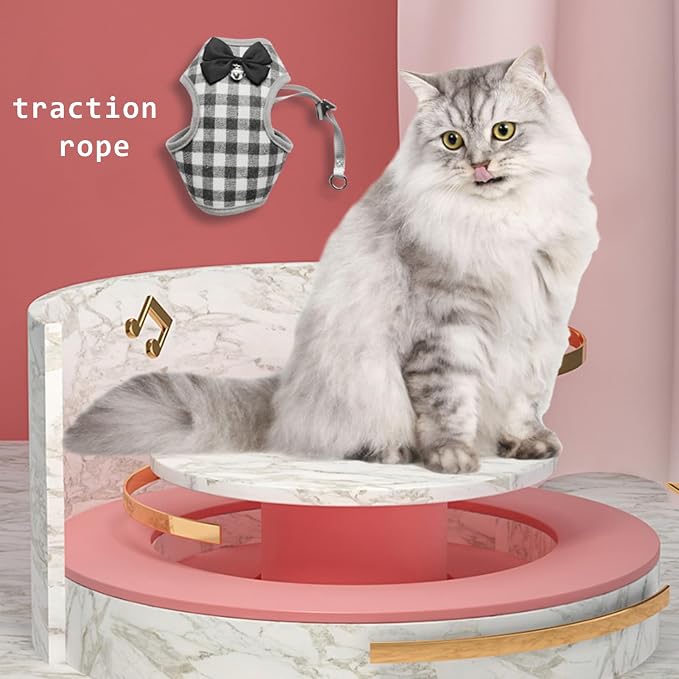 Cat Harness, Pet Escape Proof Walking Vest Strap, Adjustable Breathable Cat - Image 2