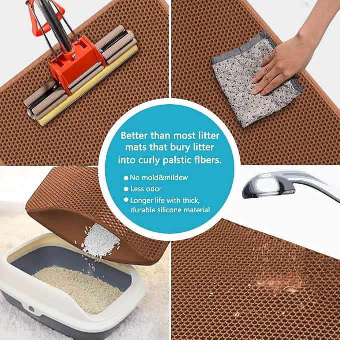 Cat Litter Mat, Waterproof/Urineproof, Scatter Control - Image 5