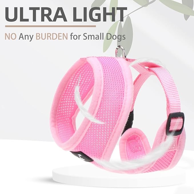PUPTECK Soft Mesh Dog Harness and Leash Set Pet Puppy Cat Comfort Padded Vest - Image 5