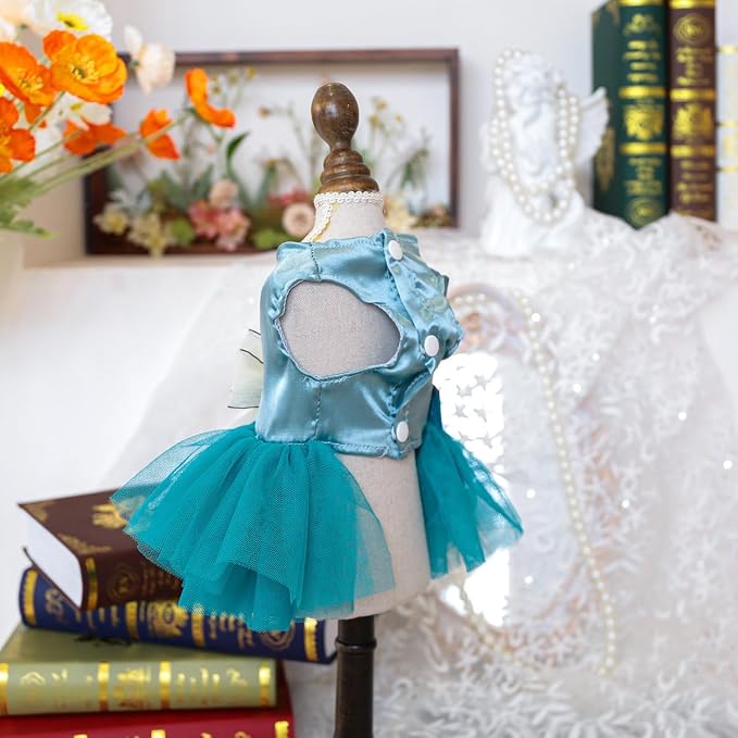 Fashion Sweet Puppy Dog Blingbling Princess Skirt Pet Dog Lace Cake Camisole - Image 3