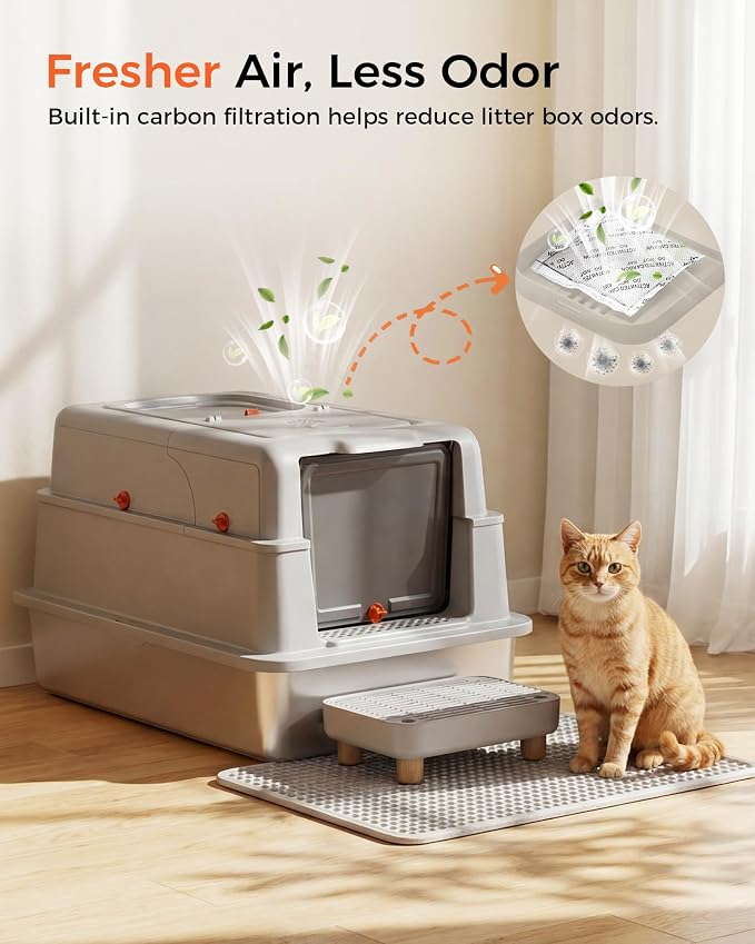 GTPLAYER XXXL Stainless Steel Cat Litter Box - Image 4