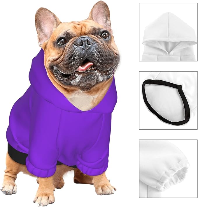 Personalized Dog Hoodie Custom Hooded Pet Warm Pullover Sweatshirt - Image 3