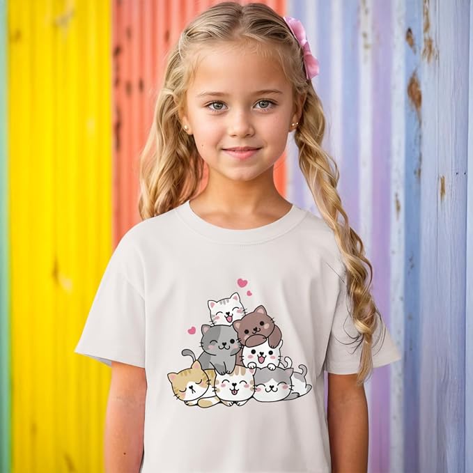 KEEVICI Cute Cartoon Cat Shirts - Image 6