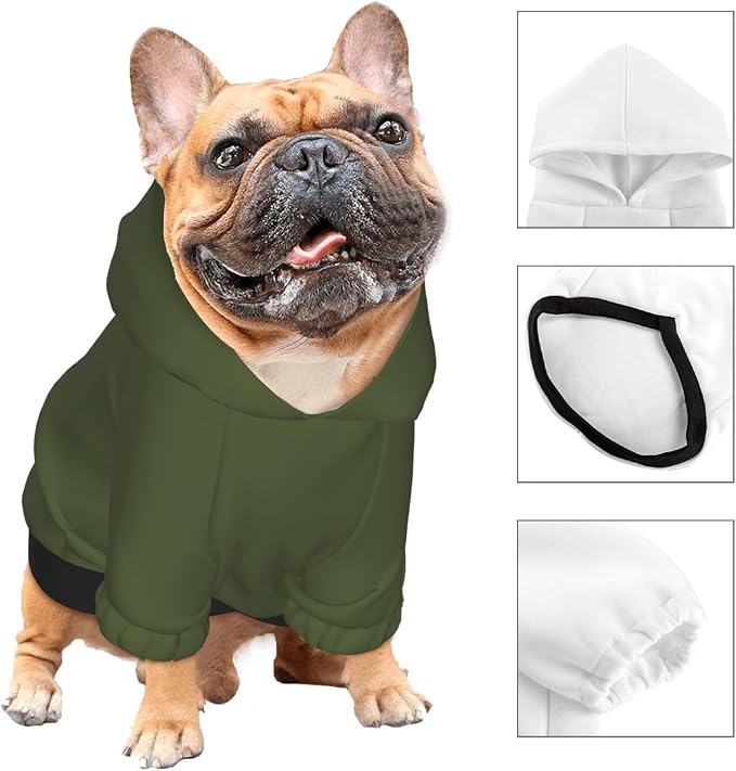 Personalized Dog Hooded Sweatshirt, Custom Pet Pullover Hoodie Design Your Own - Image 3