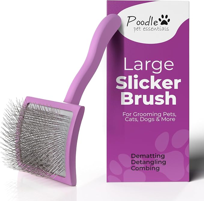 Slicker Brush for Dogs by PoodlePet