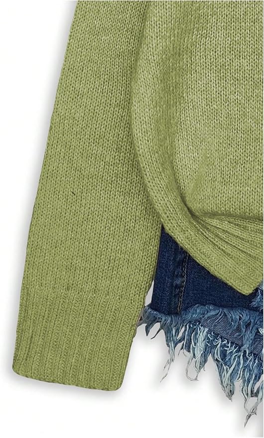 WDIRARA Women's Cat Graphic Sweater Long Sleeve Crew Neck Knit Tops Casual - Image 4