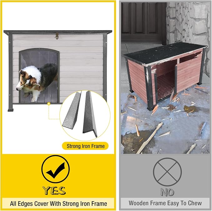 Aivituvin Large Dog House Outdoor Indoor Weatherproof Dog House - Image 3