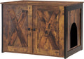Dwanton Litter Box Enclosure, Cat Litter Box Furniture Hidden, Reversible by DWANTON