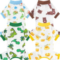 XPUDAC 4 Pack Dog Pajamas for Small Dogs, Puppy Clothes for Boy Girl Strechy by XPUDAC