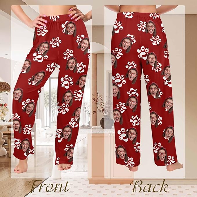 Custom Couple Pajama Pants Sock - Image 5