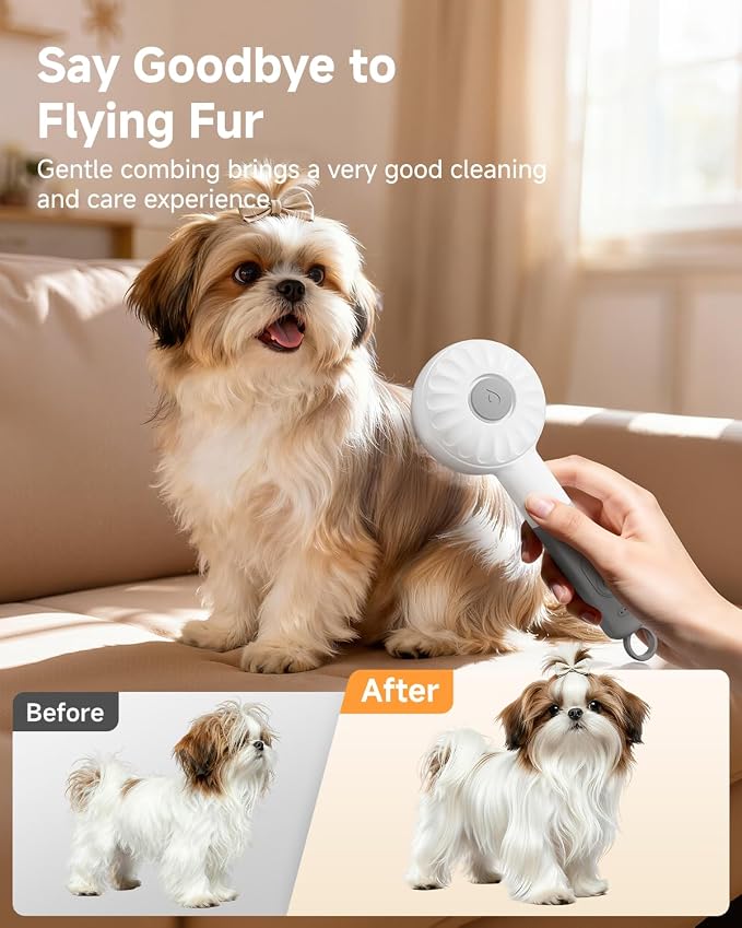 Little Orange Pet Spray Brush, 3-in-1 Grooming Tool - Image 5