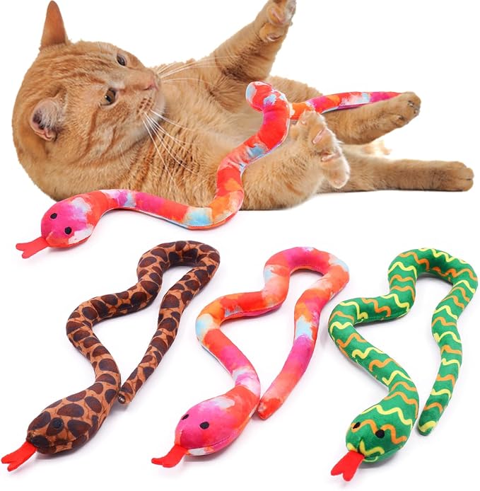 CiyvoLyeen Snake Catnip Toys Kitten Supplies Interactive Catnip Toys by CiyvoLyeen