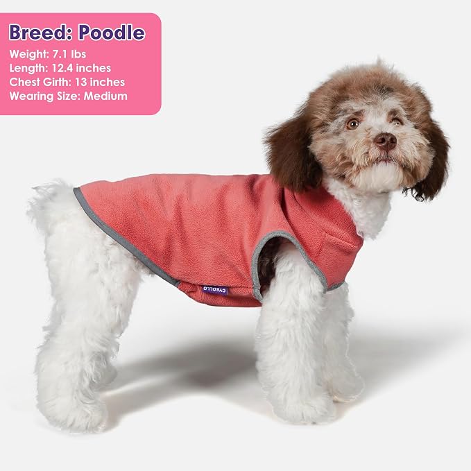 cyeollo 2 Pack Fleece Dog Sweater Vest Dog Sweatshirt Reflective Lightweight - Image 7