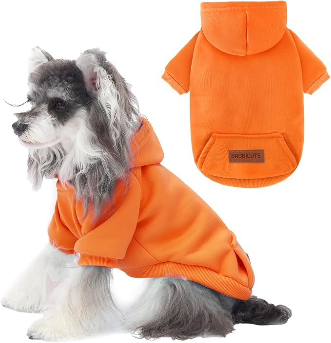 1 Pack Dog Hoodie Warm Hood Dog Sweater Cold Weather Small Dogs Sweatshirt by BAOBICUTE