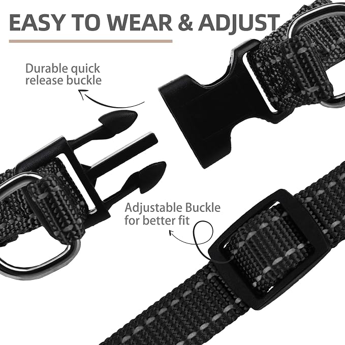PUPTECK No Pull Dog Harness Soft Adjustable Basic Nylon Step in Puppy Vest - Image 3