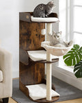 Modern Wood Cat Tree Tower for Indoor Large Cats, Cat Scratching Posts by FeliskynCatTreeTower