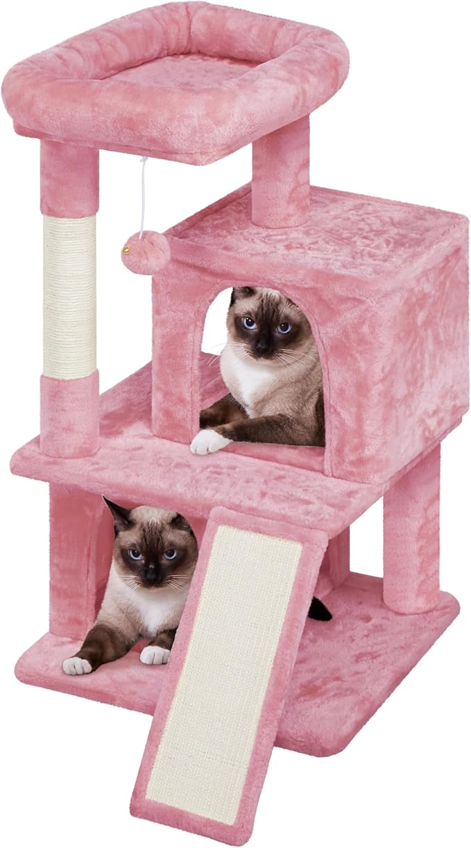 Yaheetech Cat Tree Cat Tower Play House Climber Stand Furniture by Yaheetech