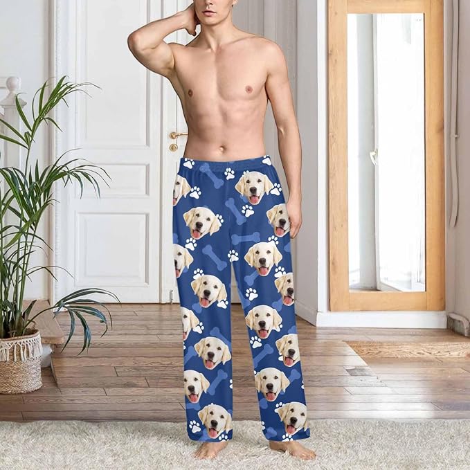 Custom Couple Pajama Pants Sock - Image 4