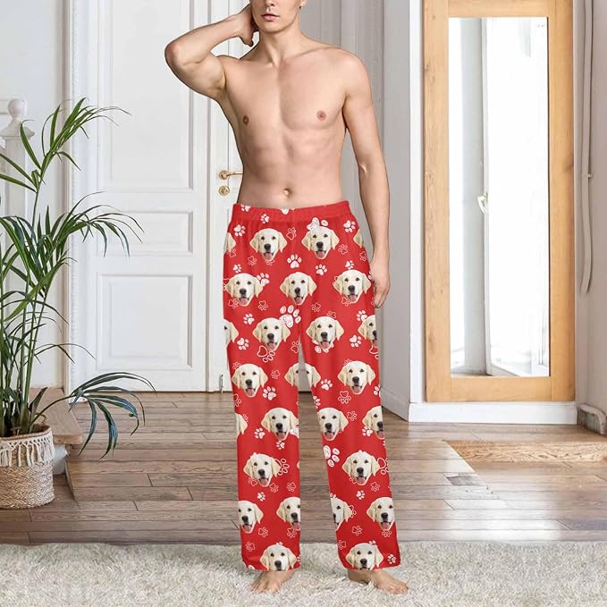 Custom Couple Pajama Pants Sock - Image 4