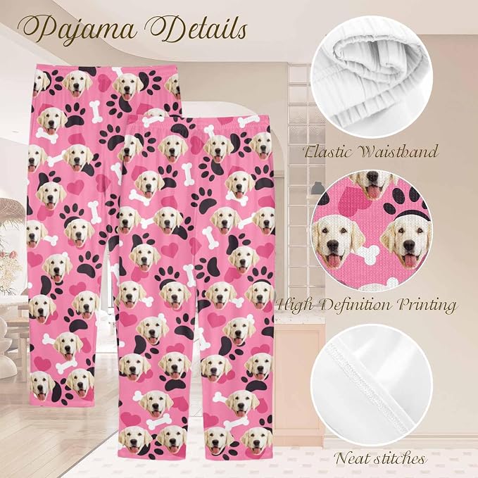 Custom Couple Pajama Pants Sock - Image 4