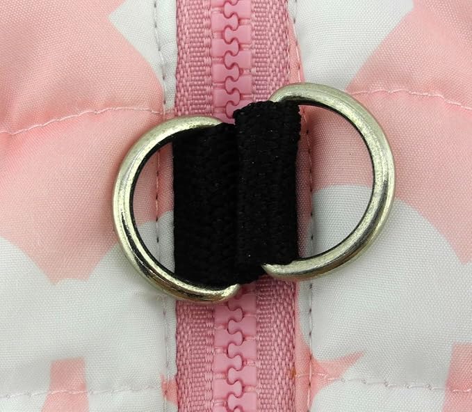 New Various Pet Cat Dog Soft Padded Vest Harness Small Dog Clothes Pink Bow M - Image 3