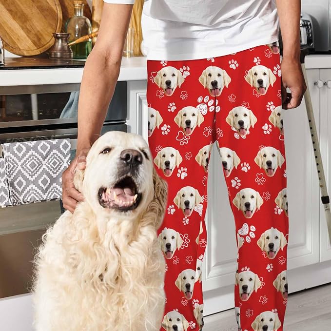 MyPupSocks Customized Face Pajamas Pants Sleep Bottoms - Image 3