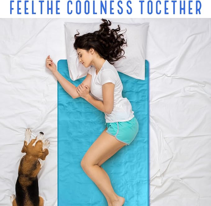 Cooling Pad Mat for Sleep Cooling Mattress Pad Gel for Bed, Relieve Pain - Image 7