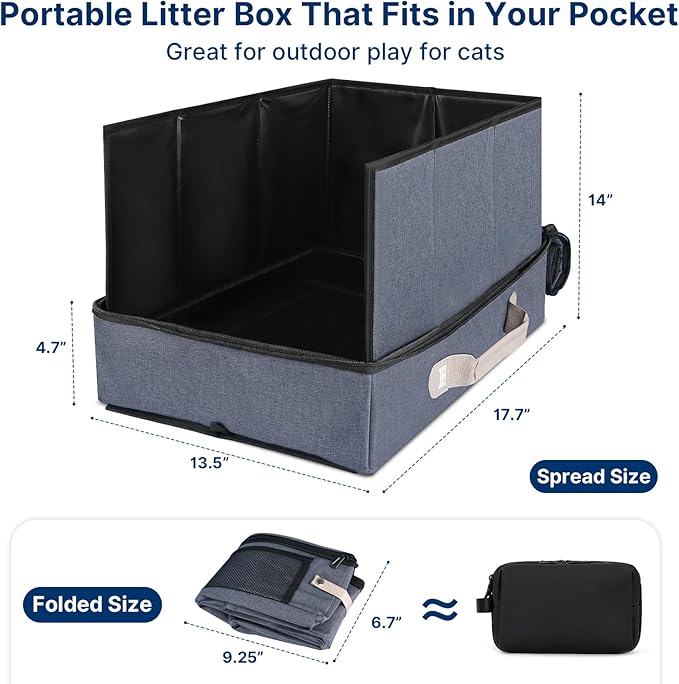 17.7 x 13.5 x 13.75 Travel Litter Box - Image 3