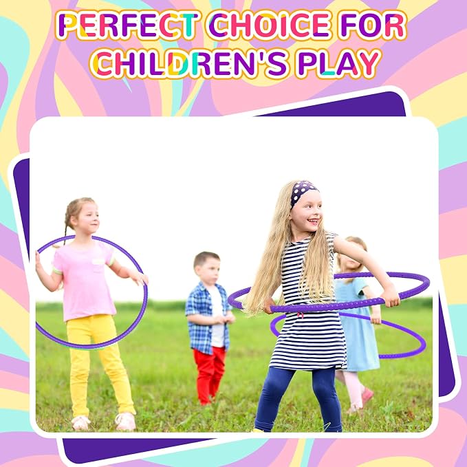 Shappy 6 Pcs Exercise Hoop Detachable Adjustable Plastic Toy Playground Toys - Image 6