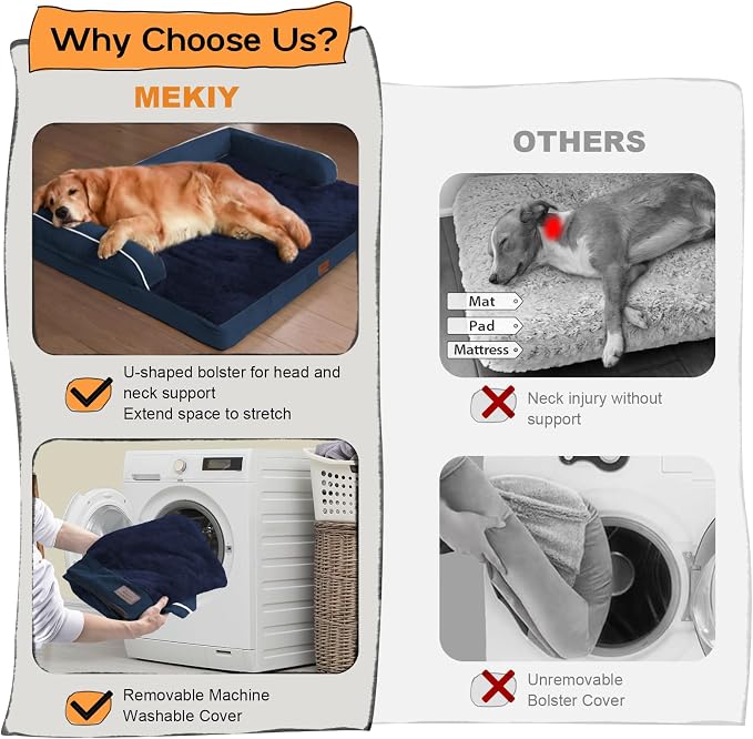 Large Dog Bed Orthopedic Washable - Image 4